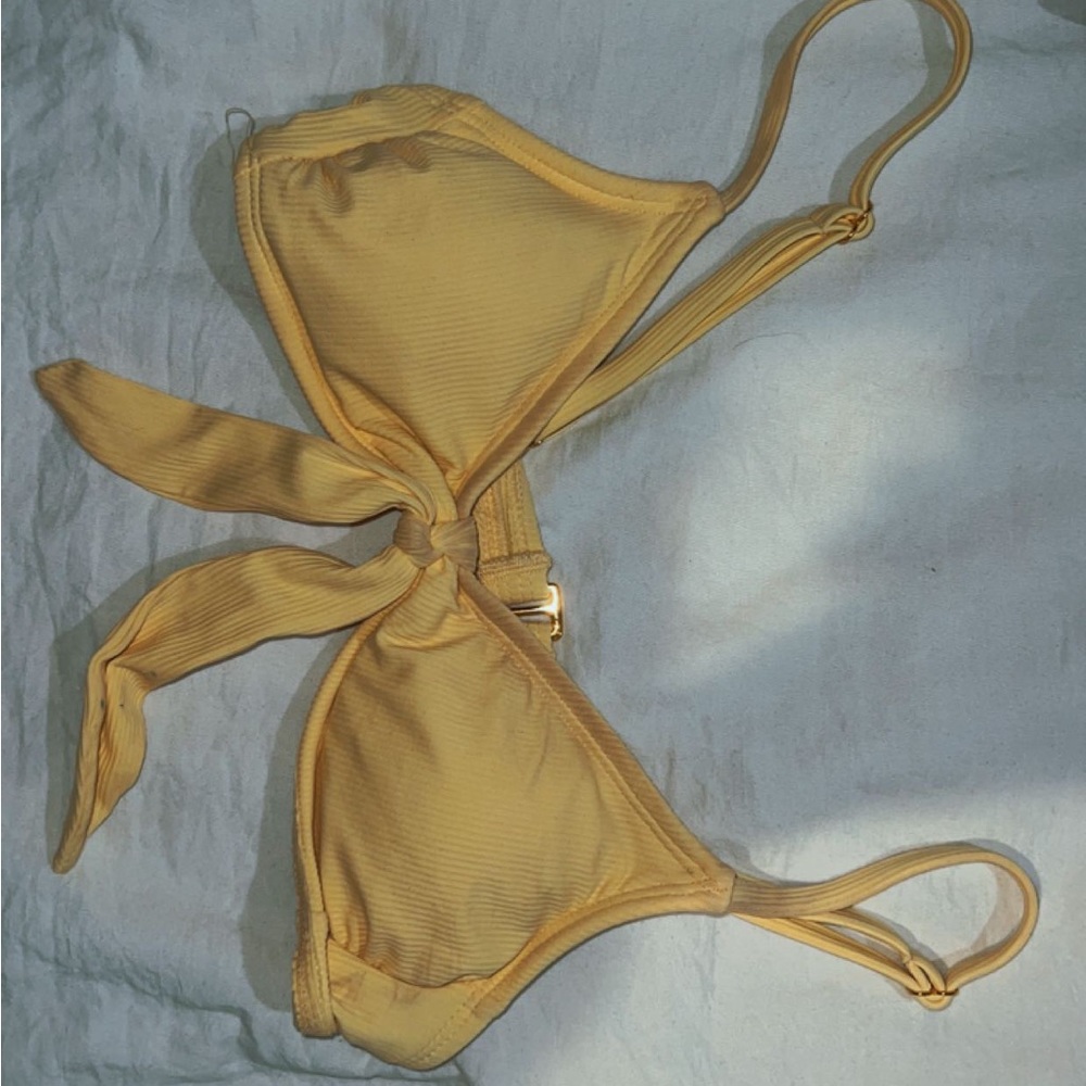 yellow bikini top